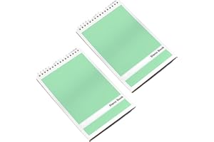 Duxesuk Steno Pads – 6x9 Inches 80 Sheets Steno Notebooks for Writing Notes in School, University, College & Office (2PCS Turquoise)