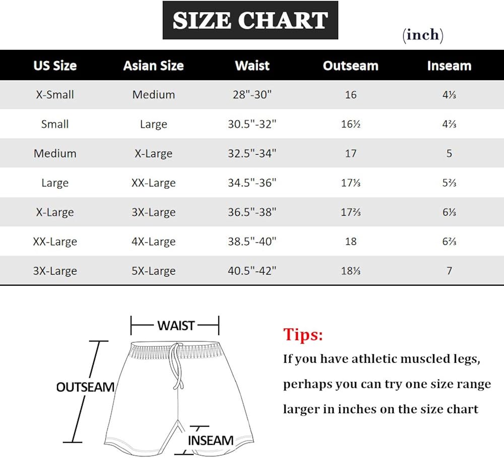 SILKWORLD Men's Swim Shorts Quick Dry Swimwear Sports Swim Trunks with Mesh Lining: Clothing