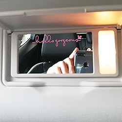 2 x Hello Gorgeous Rearview Mirror Vinyl Decal