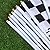 LUOEM Racing Stick Flags Mini Racing Flags Black White Checkered Flag On Stick for Nascar Tiny Car Sport Events Decoration Supplies,Pack of 50