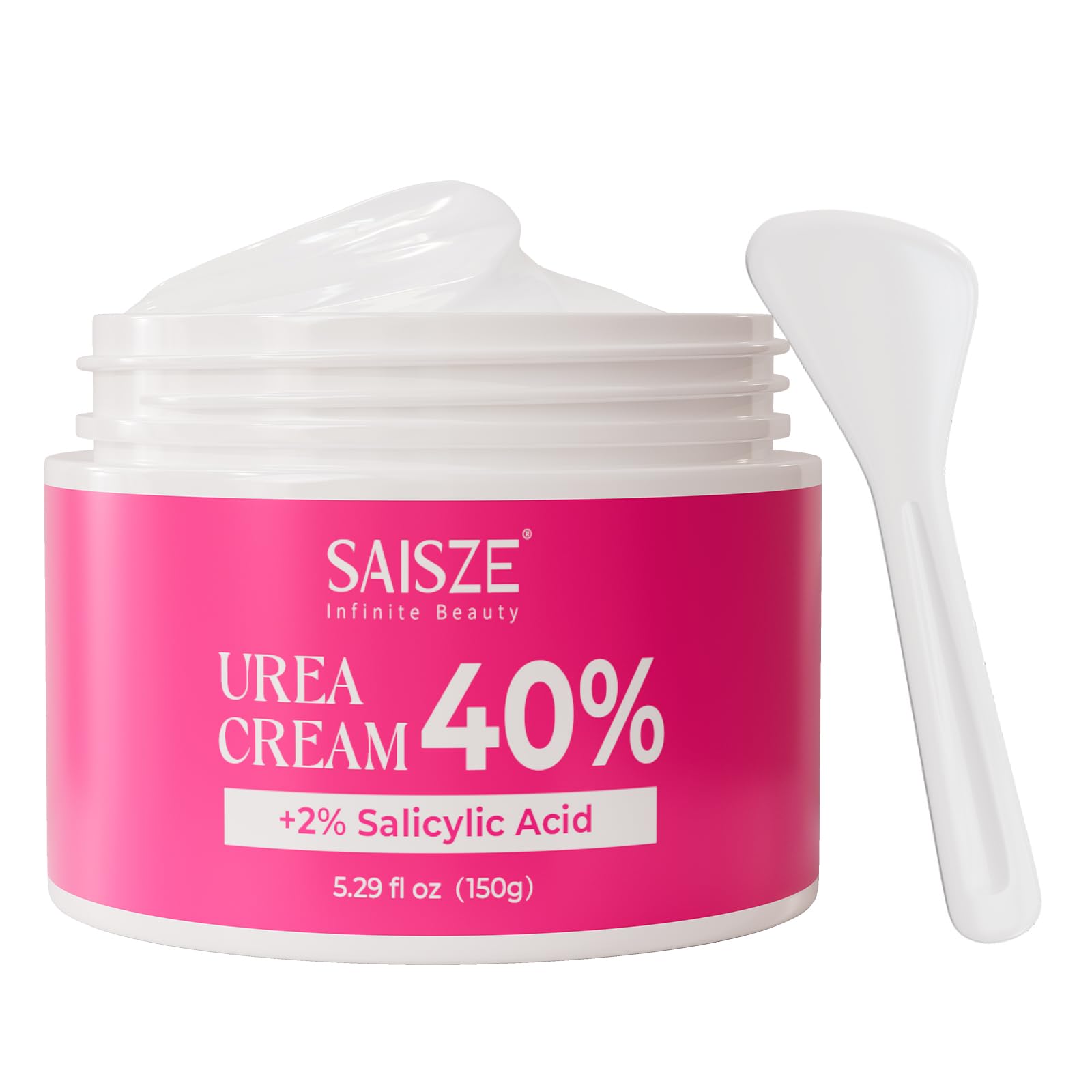 Photo 1 of SAISZE Urea Cream 40 Percent for Feet Maximum Strength, Foot Cream for Dry Cracked Heels and Feet, Moisturizer with 40% Urea and 2% Salicylic Acid, 5.29 oz