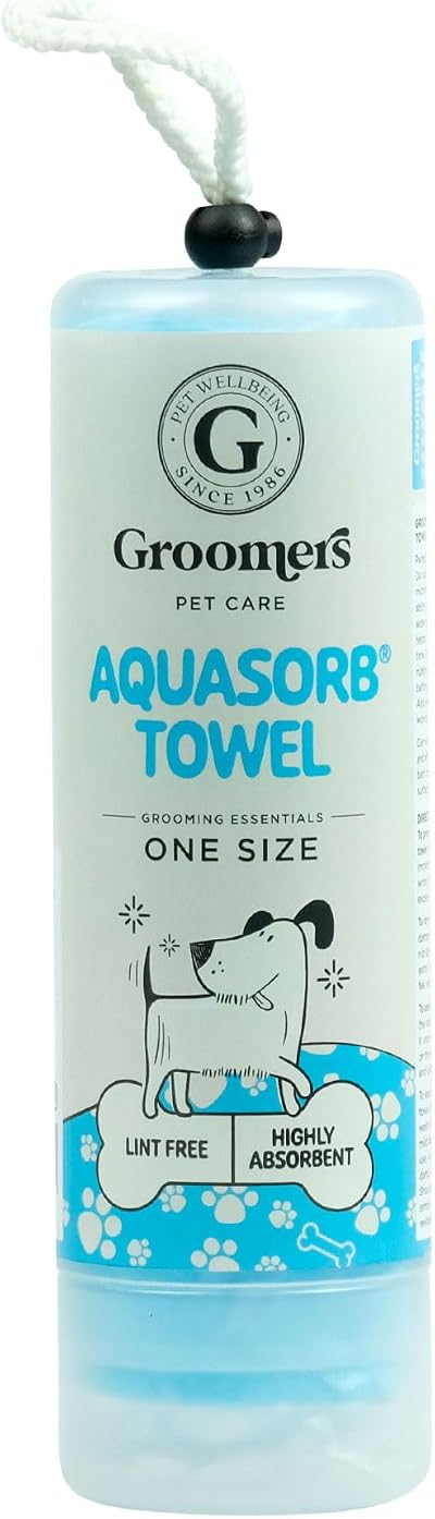 Groomers Aquasorb Absorbent Chamois Medium Pet Towel Reusable