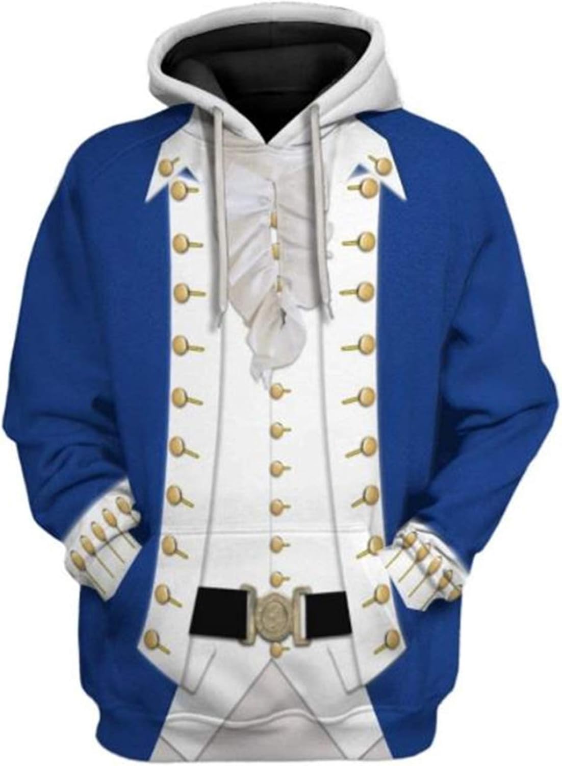 Historical Hoodie Revolutionary War Uniform Costume 3D