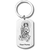 Stainless Steel Rectangular Keychain, Saint Jude Hope Prayer, San Judas Tadeo para la Esperanza, Personalized Engraving Included
