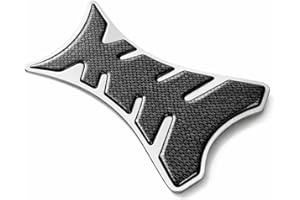 Aramox Universal Motorcycle Gas Tank Pad, Carbon Fiber, Weatherproof Adhesive Sticker with Enhanced Grip
