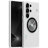 Aulumu S25 Ultra Galaxy Magnetic Case | Thermal IMD Technology | Compatible with MagSafe | Passive Cooling Samsung Galaxy S25 Ultra Case - Translucent White