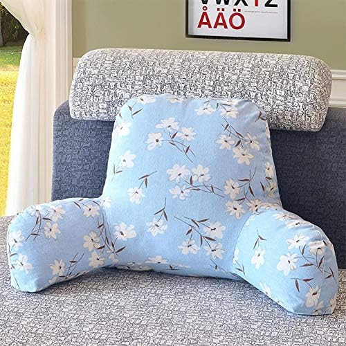 Plush Reading Pillow | Shredded Foam Bedrest Pillow with Armrests | Great for Kids| Neck, Upper Back, Lumbar, Coccyx Lower Back Support Cushion