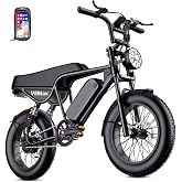 AVBDJOY V8 MAX Electric Dirt Bike for Adults, 20" x4.0" Fat Tire | 2500W Peak Motor, 28MPH 60Miles, 48V 20Ah Battery E Bike with NFC, Dual Brakes &amp; Full Suspension