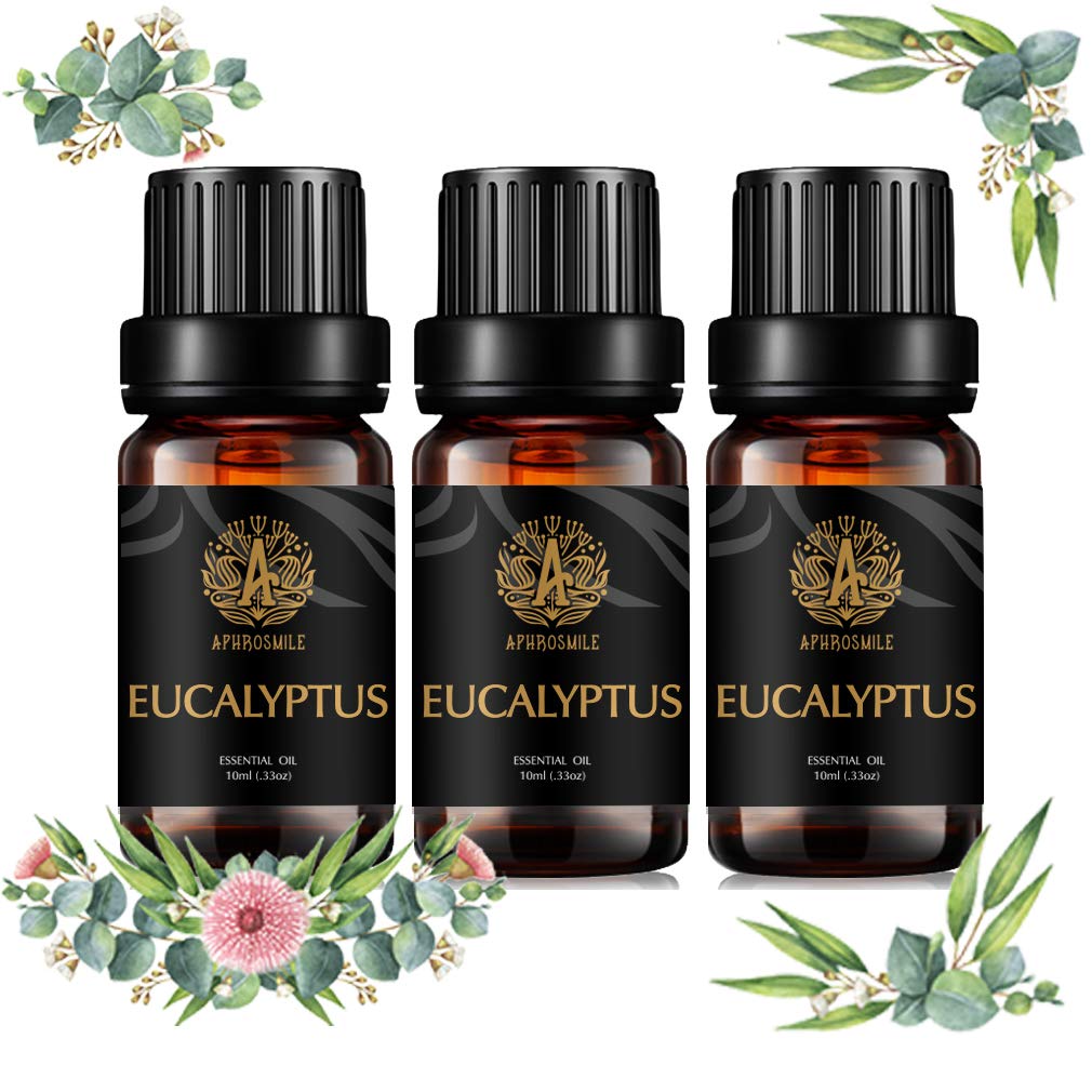 Aromatherapy Essential Oils Set, 100% Pure & Therapeutic Grade Eucalyptus Essential Oils Scent Set, 3*10ml Eucalyptus Aromatherapy Essential Oils Fragrance Oils Sets for Diffuser, Humidifier, Massage