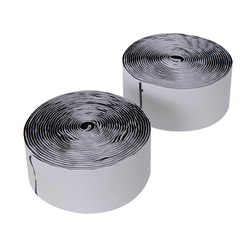 Fixman 534608 Hook and Loop Tape Black Self-Adhesive 2pce 50 mm x 5m