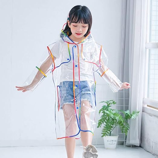 Cute Raincoat,Children Rainbow Raincoat Boys Kids Girls Baby