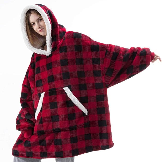 Hoody Blanket Extra Large Hoodie Sleeves Blanket Winter Sweatshirt