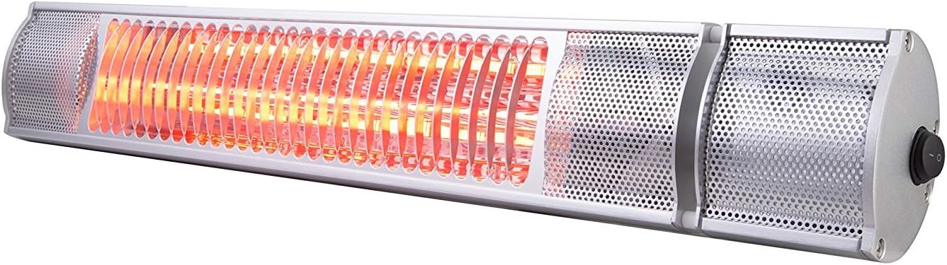 GREADEN - Calefactor de pared halógena Uranus 2000 W ...