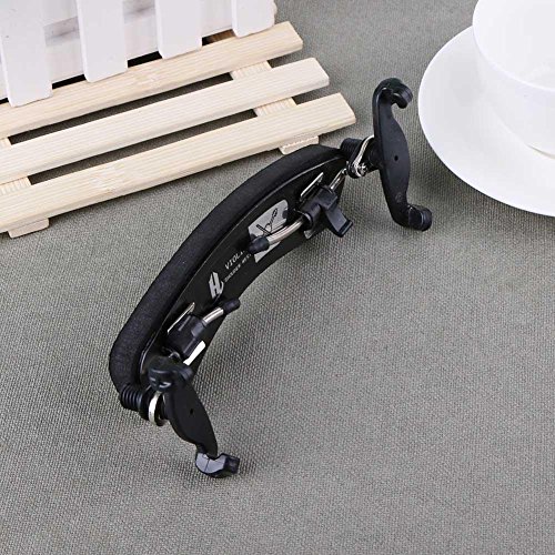 Adjustable Violin Shoulder Rest for 1/2-1/4-1/8 Violin Fiddle Viola Violin with Collapsible and Height Adjustable Feet