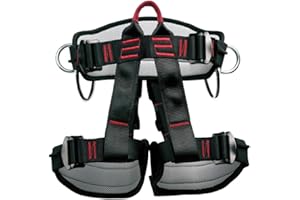 Zhongdawei Climbing Harness, Half Body Seat Belt for Rock Climbing, Mountaineering, Fire Rescue, Higher Level Caving, Rappell