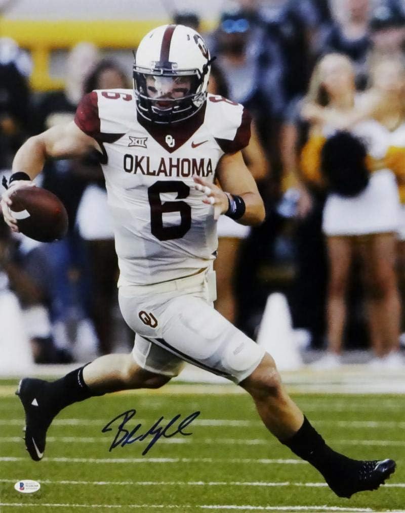 baker mayfield signed football