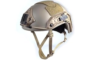 H World Shopping Adjustable Maritime 10 Level of Kevlar Fibre Protective Helmet Tan DE
