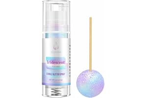 Iridescent Edible Glitter Spray – Herbeklab 10g Food Grade Rainbow Edible Shimmer Spray for Cakes, Cookies, Chocolate, Strawberries, Drinks and Cocktails– Upgraded Bottle Design