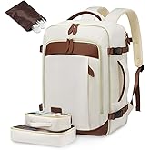 LOVEVOOK Travel Backpack Carry On Airline Approved, 50L Large Backpack with 3 Packing Cubes, TSA Travel Essentials Carry On Bag, Waterproof Weekender Overnight Luggage Daypack, Fits 18 Inch Laptop