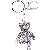 Sunicon Bling Keychain Artificial Crystal Pendant Keychain Rhinestone Car Key Keychain For Bags Wallets Backpacks
