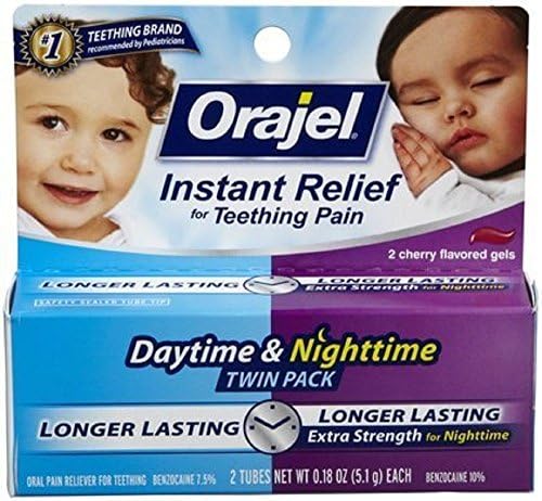 Oragel Baby Daytime/Nightime Twinpack .36oz ( 4 Pack)
