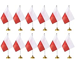 ZXvZYT Poland Flag Polish Desk Flag Small Mini