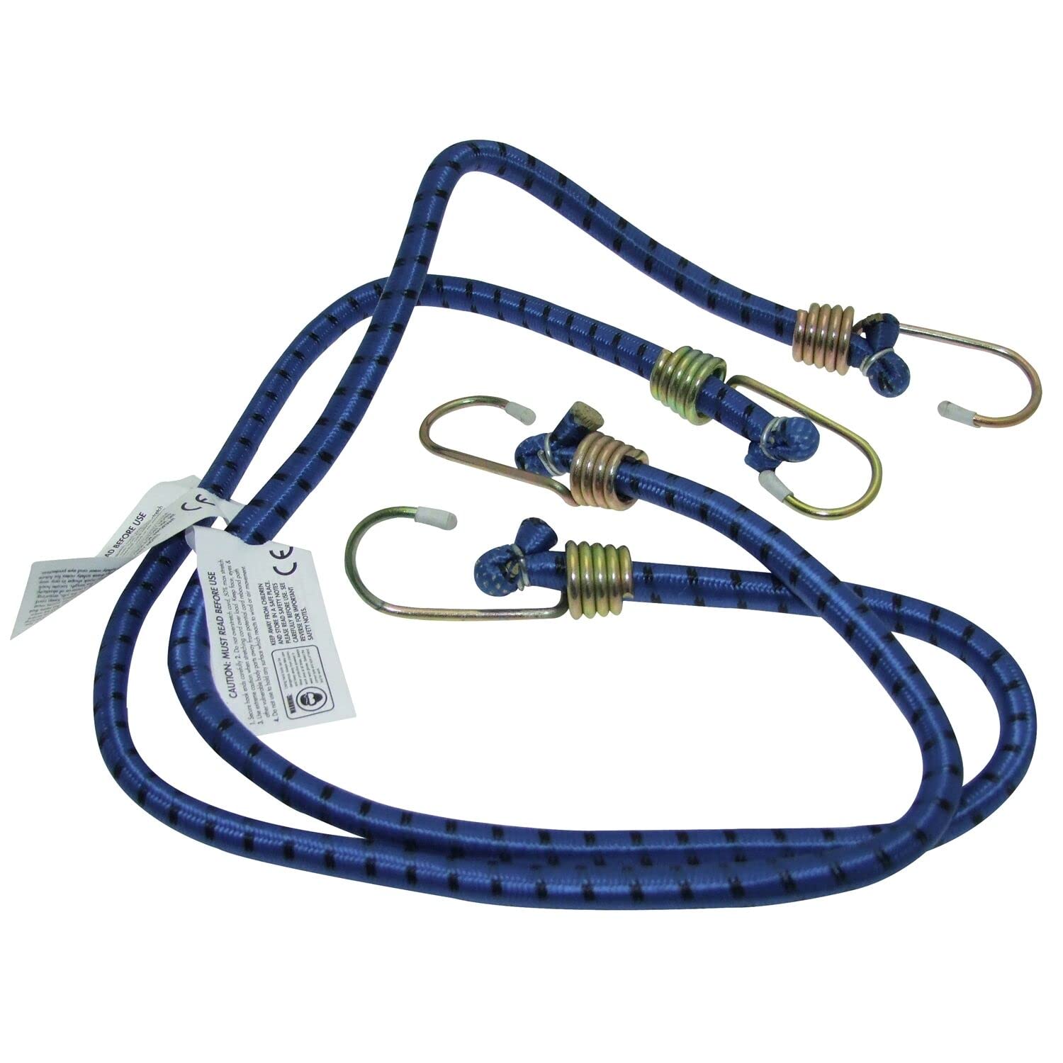 Mr. Gadget's Solutions Bungee Cord Set 2pc 30" Professional Quality Tools Blue