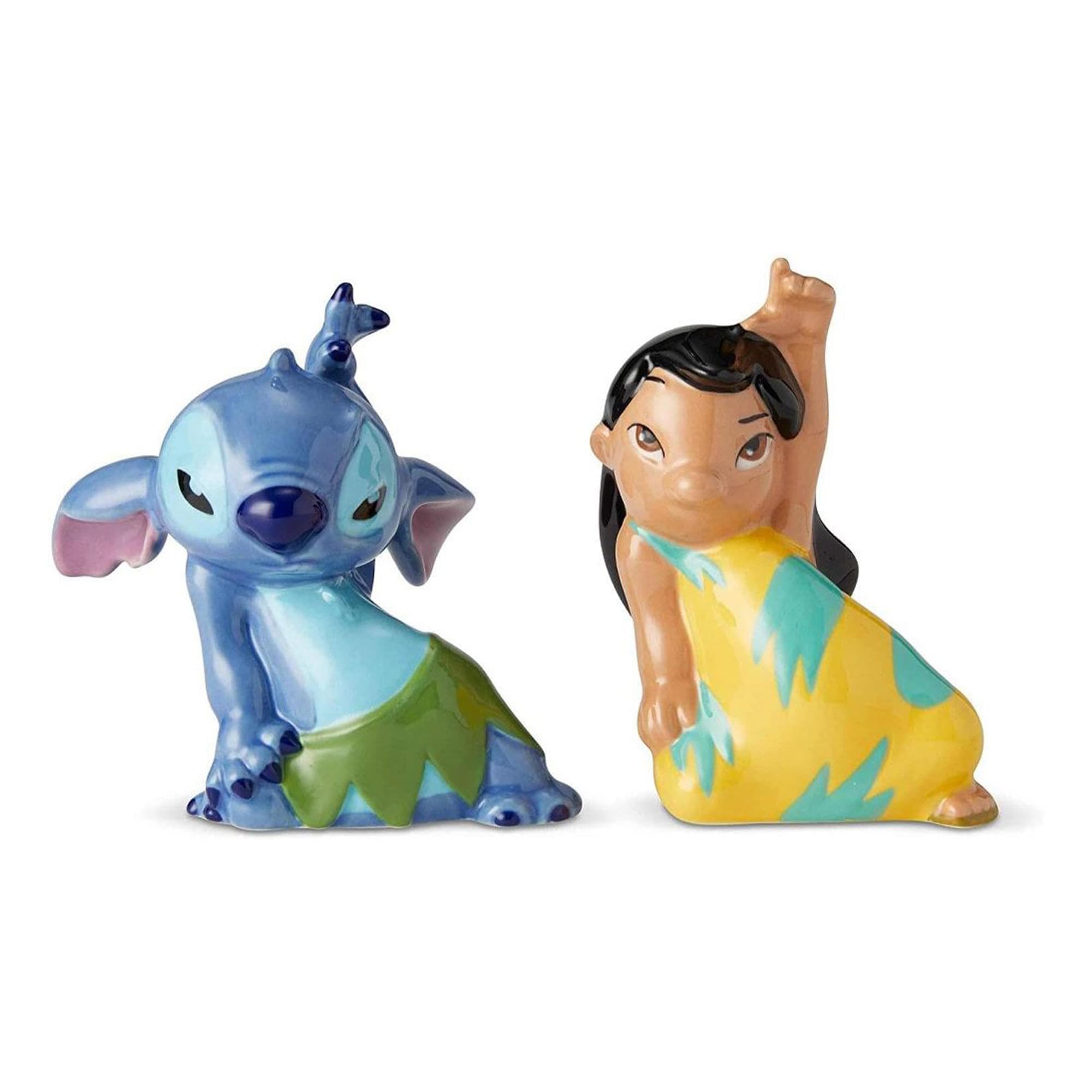 Enesco Lilo and Stitch cermaic Salt and Pepper Shakers, 3.5 Inches, Multicolor