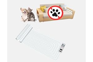 PAPARELA Scat Shock Mat for Dogs and Cats Indoor, Pet Shock Mats for Training Pets, Electric Repellent Mat Keeps Dogs and Cats Off Counter, Couch and Sofa, 3 Training Modes (60"x12" Upgraded)