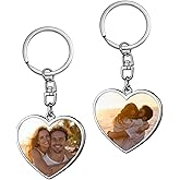 QYH Personalized Keychains with Picture – Double-Sided Custom Photo Keychain for Loved Ones