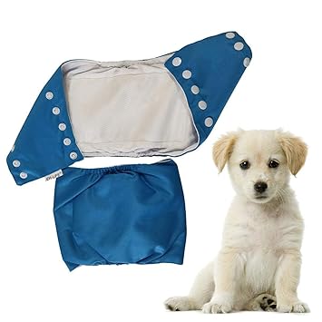 Pets Empire Washable Pet Dog Diaper Washable Puppy Dog Belly Wrap Adjustable 14-18 Inch (Color May Vary)