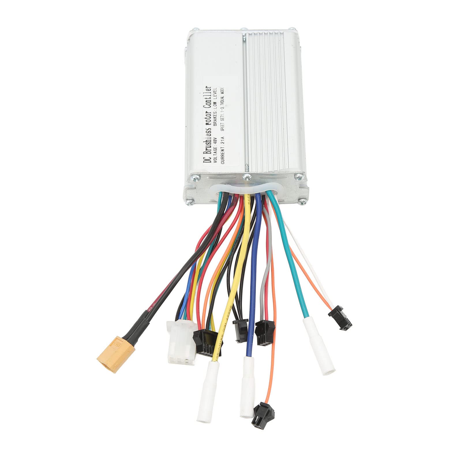 48V Brushless Motor Controller 21A Sensitive Control Aluminum Alloy DC Brushless Controller for Electric Scooter