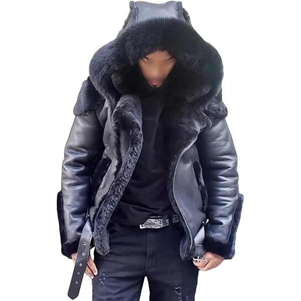 BURNING SHO leather fur jacket 黒豹 BURNING SHO leather fur jacket 黒豹