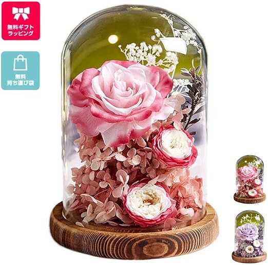 Amazon Co Jp プリザーブドフラワー 永遠の花 暗くなると光る バラ 花 ギフト 母の日 プロポーズ 記念日 結婚祝い 誕生日 ラッピング済み 手作り メッセージカード付き Ledライト付き プレゼント Sathiyo ホーム キッチン