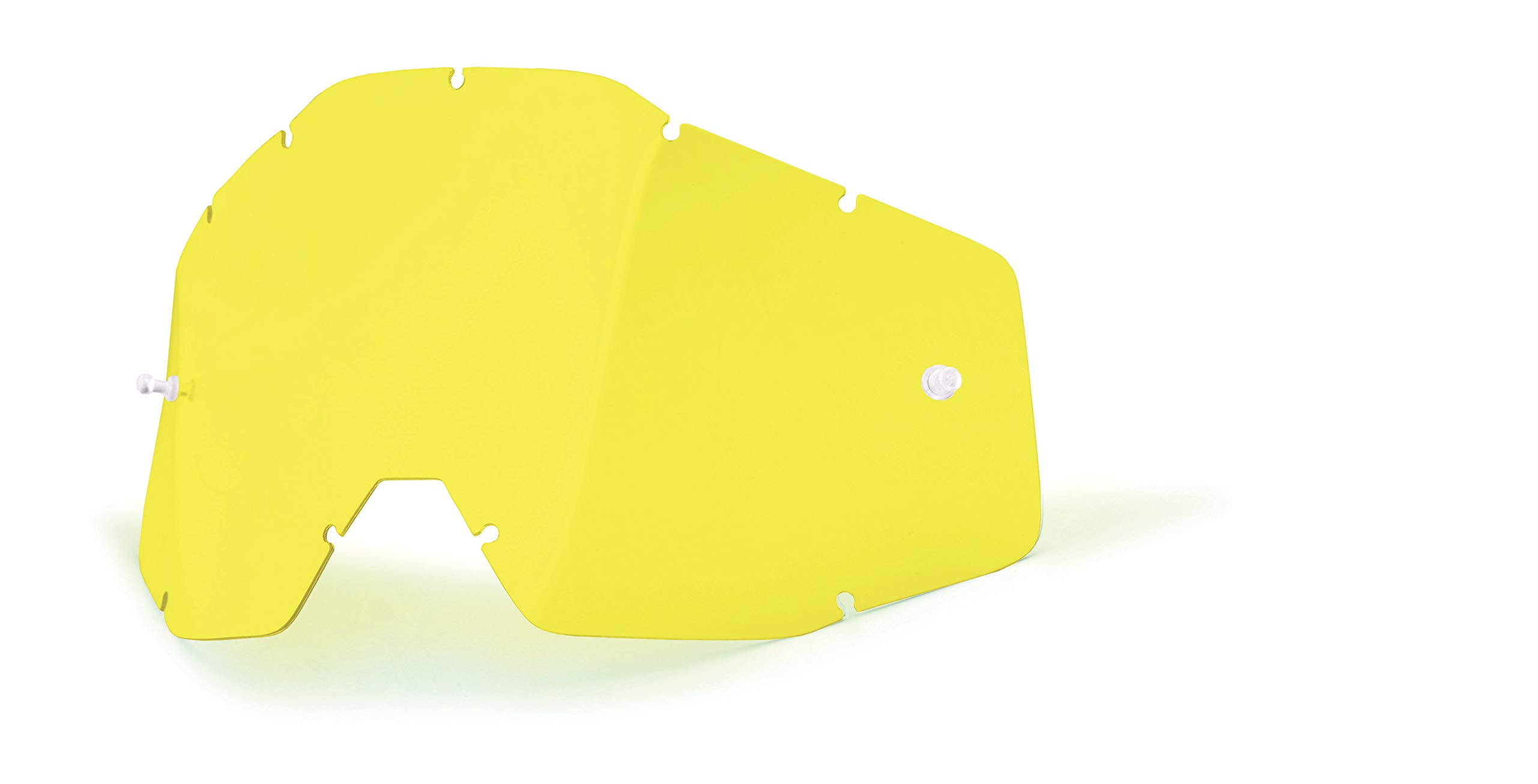 100% Accuri Racecraft/Accuri/Strata Goggles Replacement Lens, Ecran Racecraft/Accuri/Strata - Jaune anti-buée, yellow