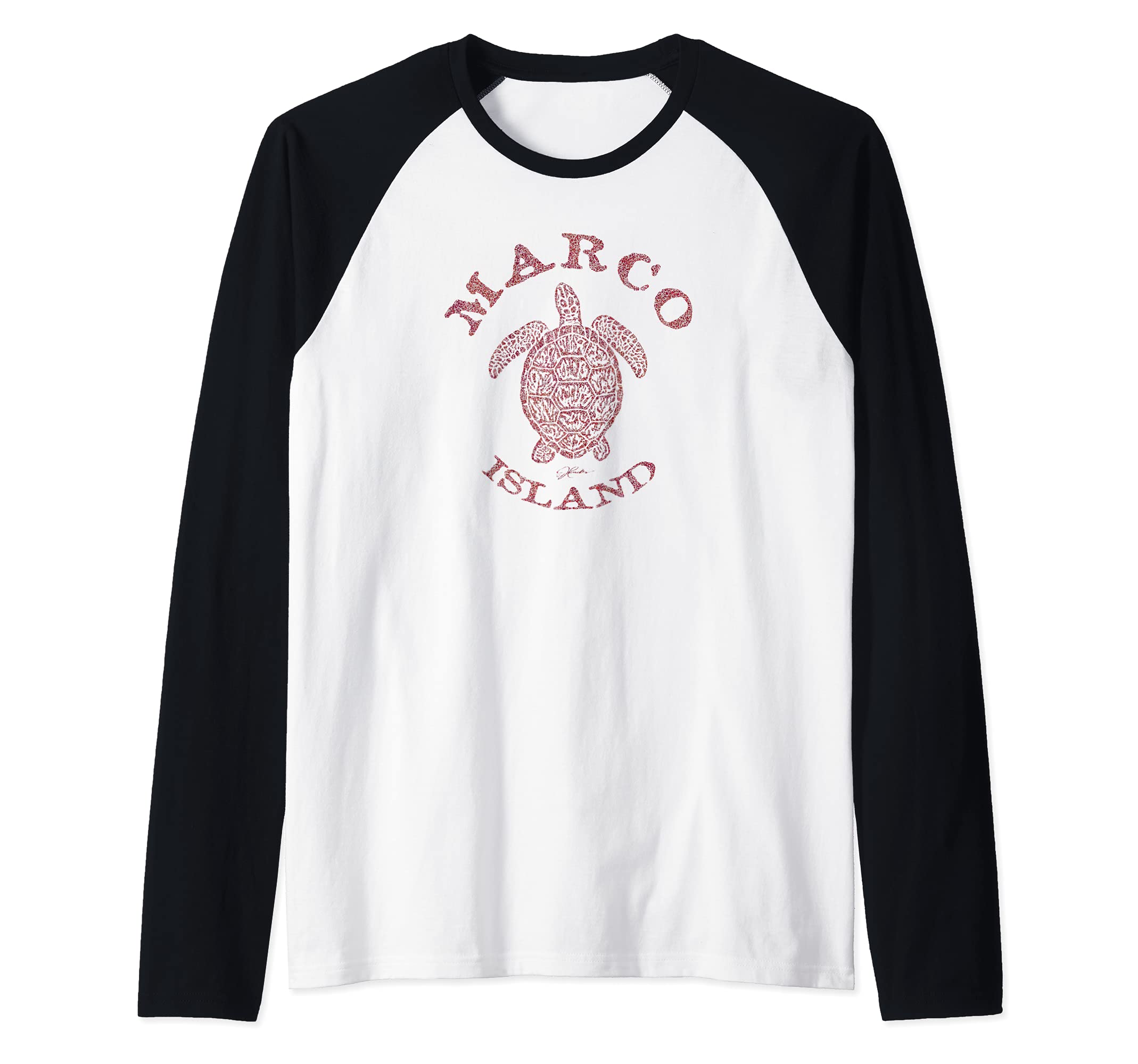 JCombs: Marco Island, FL, Sea Turtle Raglan Baseball Tee