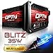 OPT7® Blitz HID Xenon Conversion Kit w/ Relay Harness & Capacitors - 2 Year Warranty - H11 (10000K, Deep Blue)