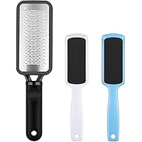 3 Pcs Foot File Kit, Colossal Foot Rasp & Double-Sided Foot File Callus Remover Foot Scrubber