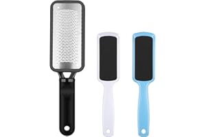 3 Pcs Foot File Kit, Colossal Foot Rasp & Double-Sided Foot File Callus Remover Foot Scrubber