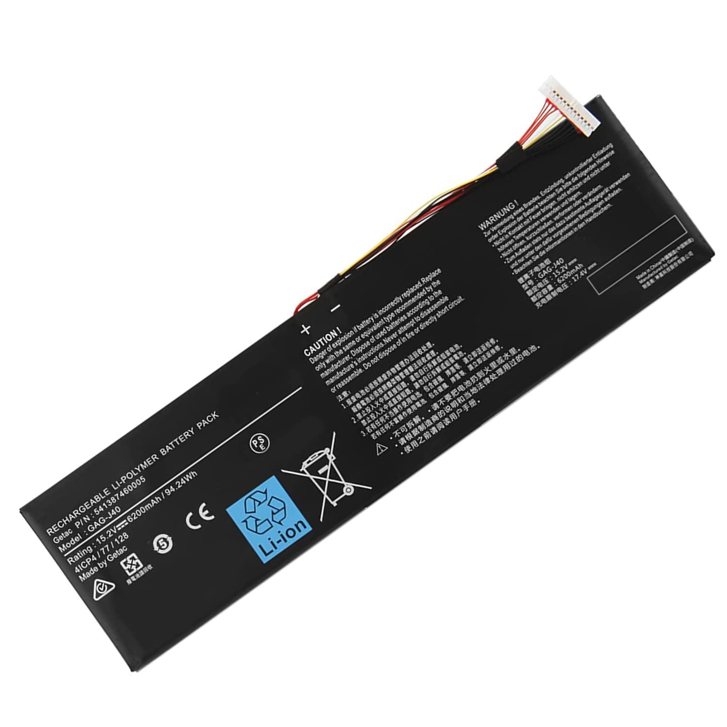 XITAIAN 15.2V 94.24Wh GAG-J40 Replacement Battery for Gigabyte Aero 15 14 V7 14-W-CF2 14-P64WV6 P64Wv7-De325Tb 541387460003 4ICP4/77/128