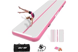 AKSPORT Air Tumbling Mat 10ft 13ft 16ft 20ft Inflatable Gymnastics Air Mat Tumble Track with Electric Air Pump for Home Use C