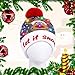 PUMICE Light Up Christmas Beanie Hat LED Light Up Hat Beanie Novelty Christmas Beanie Hat Knitted Ugly Holiday Beanie Hat for Man，Women,Kids, Best Gift for Christmas, Festival, Celebration (LB03EA)