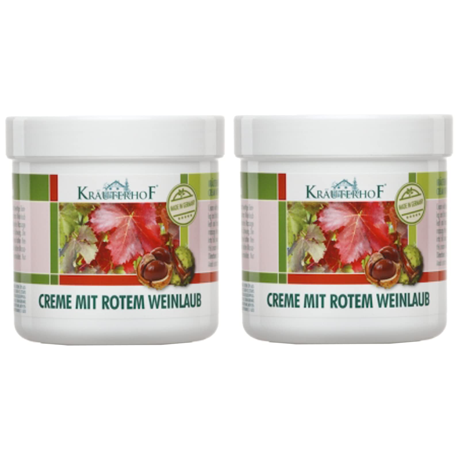 Kräuterhof cream with red vine leaves 250 ml, pack of 2 (2 x 250 ml = 500 ml)