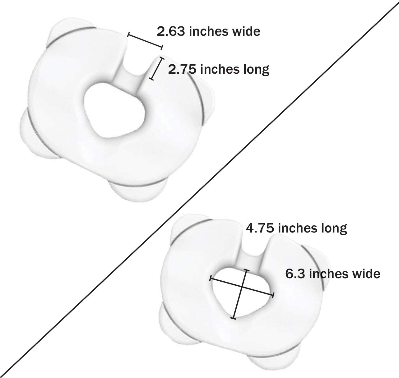 Kabooti Donut Seat Cushion, 3in1 Design with Center Cutout for Tailbone Pain, Sciatica and