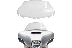totiancong 9" Windshield Windscreen for 2014-2024 Harley Davidson Touring Street Glide Electra Glide/Ultra Limited/Tri Glide FLHT FLHX FLHXS FLHTK, Clean