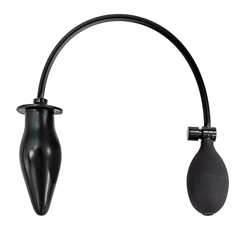 Anal Pump Plug Aufblasbarer Analplug SM Fetisch Anal Plugs Größe verstellbar Schwarz (Stil zwei)