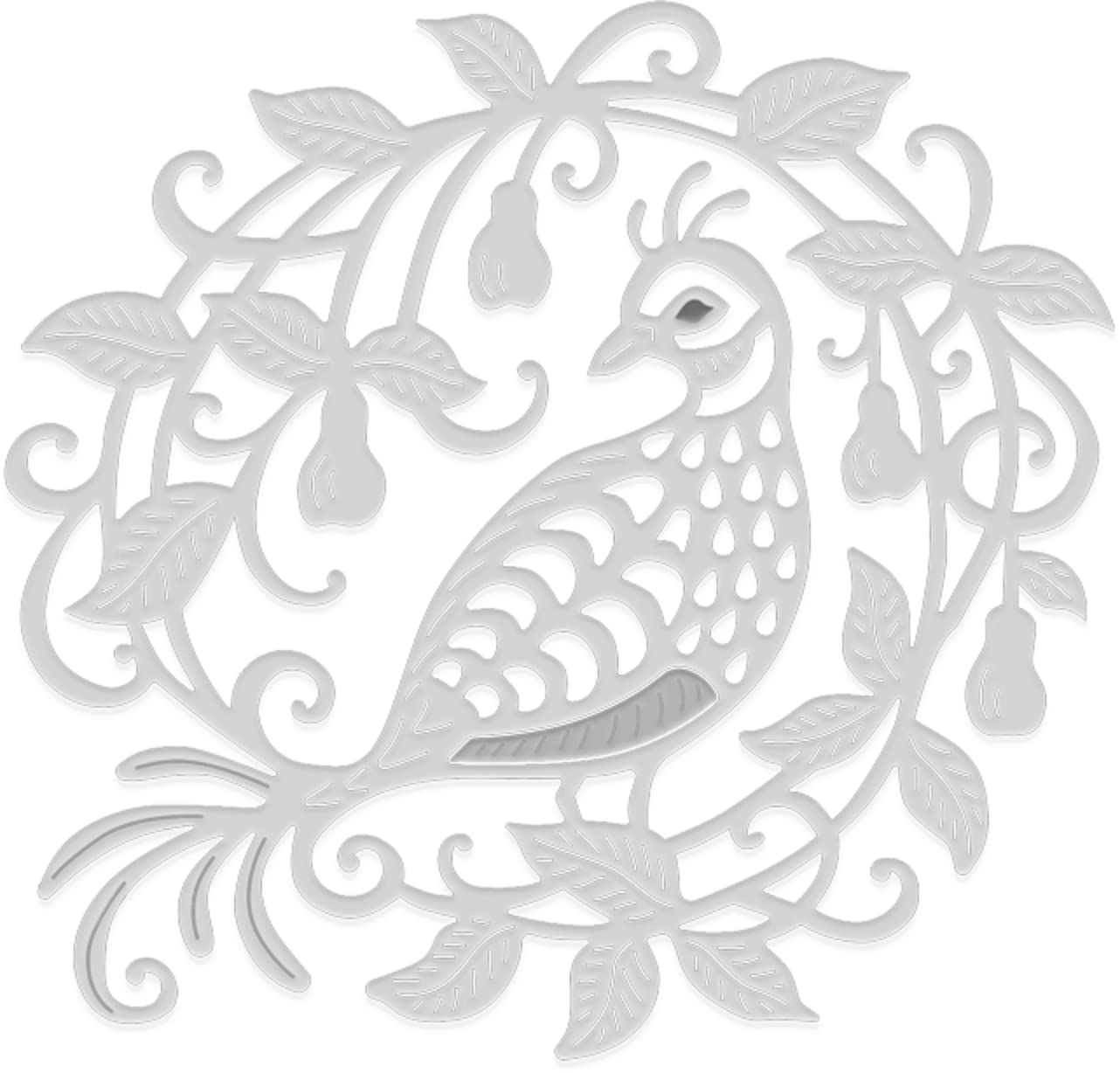 Sweet Dixie Metal Cutting Dies On The First Day of Christmas, Silver