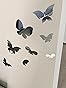 Wandtattoo-Loft Adesivi Murali Farfalle - Set Da 13 Pezzi, 49 Colori Disponibili, Grigio Scuro - Prodotto In Germania