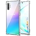 KIOMY Case for Samsung Galaxy Note 10+ / Note 10 Plus Shockproof Bumper Protective Cover Hybrid Design Hard PC Back + Flexible TPU Raised Bezel Slim Fit with Airbags Corners Clear