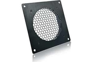 SCCCF 120MM Ventilation mesh for Cabinet AV Electronic Cabinet PC Computers, Also Includes a kit to Install an 120mm Fan.